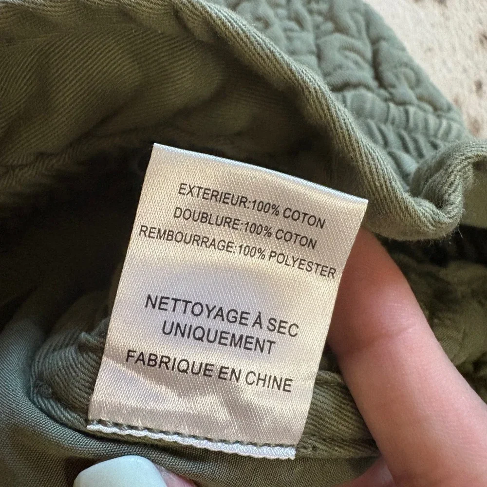 SEA NEW YORK Stan Sand washed‎ Quilt Shorts in a cactus green Size 6